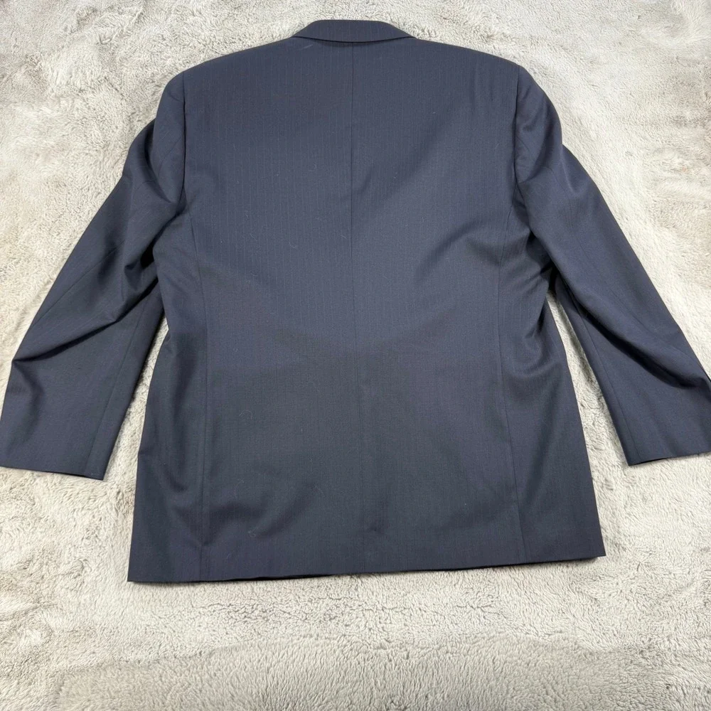 Paul Dione Mens Blazer Sport Coat 44R Regular Fit Pinstripe Wool Luxe CT Career‎